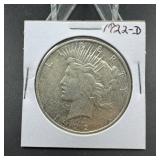 1922-D Peace Silver Dollar