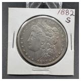 1882-S Morgan Silver Dollar
