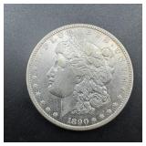 1890-CC Morgan Silver Dollar