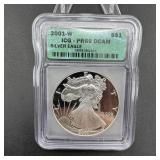 2001-W Proof American Silver Eagle Proof 69