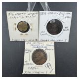 Three Miscellaneous Old Foreign Coins