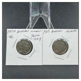 Two Buffalo Nickels