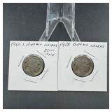 Two Buffalo Nickels