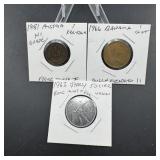 Three Miscellaneous Old Foreign Coins