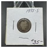 1895-S Barber Silver Dime