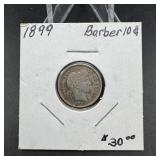 1899 Barber Silver Dime