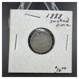 1888 Seated Liberty Dime