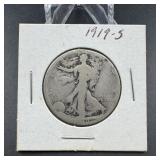 1919-S Walking Liberty Silver Half Dollar