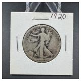 1920 Walking Liberty Silver Half Dollar