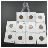 Ten Early-Date Wheat Cents