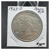 1923-D Peace Silver Dollar