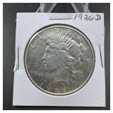 1926-D Peace Silver Dollar