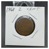 1868 Two-Cent Piece
