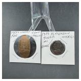 Two Jefferson Nickels