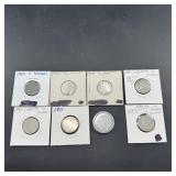 Six Liberty "V" Nickels