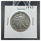 1943 Walking Liberty Silver Half Dollar