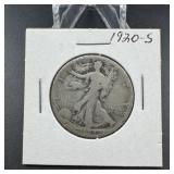 1920-S Walking Liberty Silver Half Dollar