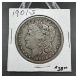 1901-s Morgan Silver Dollar