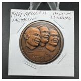 1969 Apollo Moon Landing Copper Round