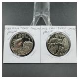 Two 2016 Maui Trade Dollars