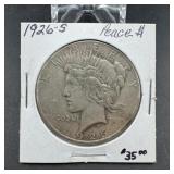 1926-S Peace Silver Dollar