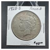 1928-S Peace Silver Dollar