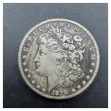 1890-CC Morgan Silver Dollar