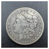 1884-CC Morgan Silver Dollar