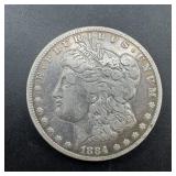 1884-CC Morgan Silver Dollar