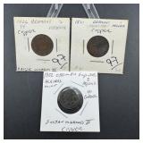 Three Miscellaneous Old Foreign Coins