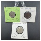 Three Older Foreign Coins