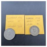 Two Large Early Foreign Coins