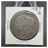 1887-S Morgan Silver Dollar