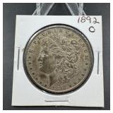 1892-O Morgan Silver Dollar