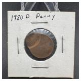 1980-D Error Lincoln Cent