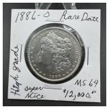 1886-O Morgan Silver Dollar