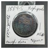 1884-S Morgan Silver Dollar