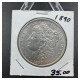 1890 Morgan Silver Dollar