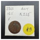 1811 Java Indies Coin