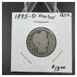 1895-O Barber Silver Quarter