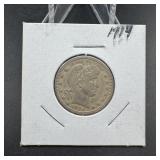 1914 Barber Silver Quarter
