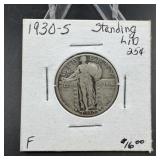 1930-S Standing Liberty Silver Quarter