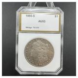 1886-S Morgan Silver Dollar AU53
