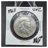 1963 Franklin Silver Half Dollar
