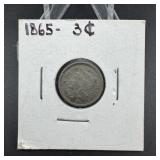 1865 Three-Cent Nickel