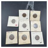 Eight Early-Date Wheat Cents