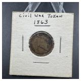 1863 Civil War Token