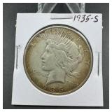 1935-S Peace Silver Dollar