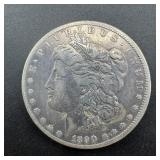 1890-CC Morgan Silver Dollar