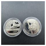Two Commemorative Half Dollars